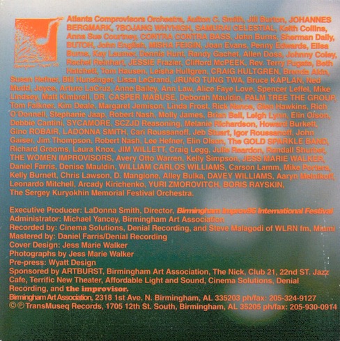 Birmingham96, back cover