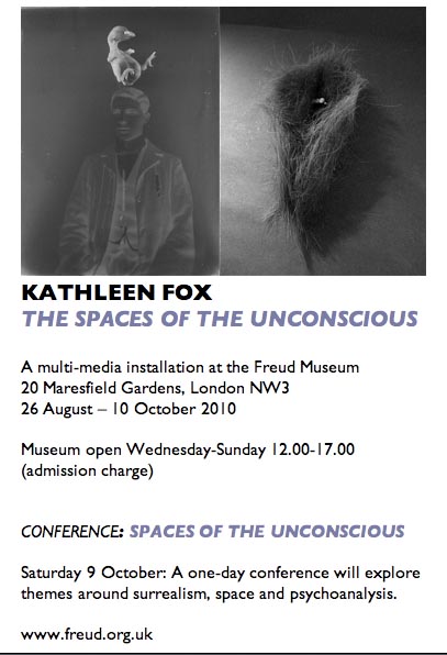 Preliminary flyer Freud Museum Kathleen Fox