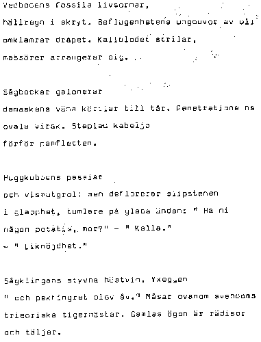 The original copy of Gösta Kriland's poem