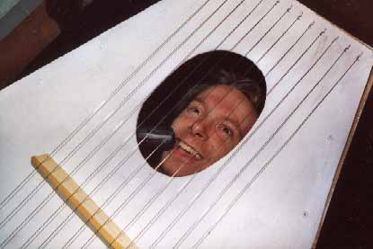 The Singing Coffin with Bergmark laughing.