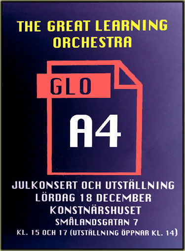 GLO A4 affisch