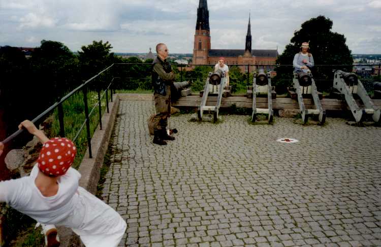 [Sound Detector testing the Cannons at the Bastion in Uppsala.]
