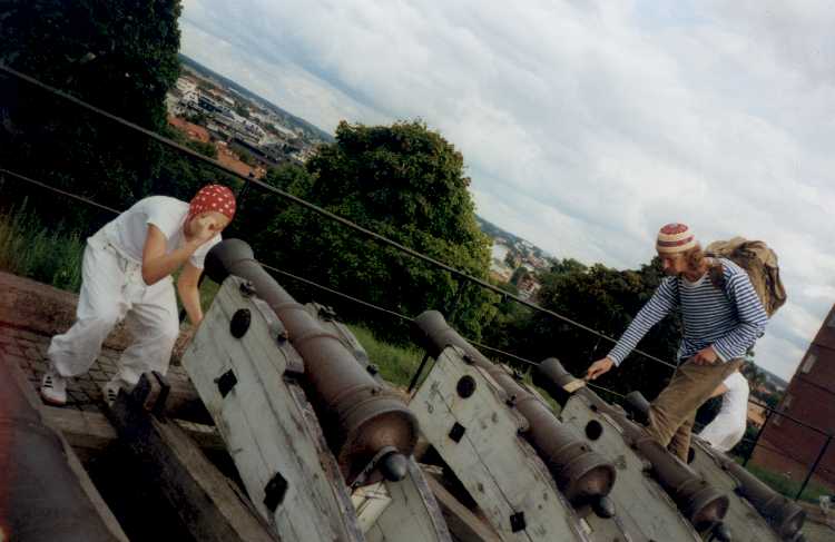 [Sound Detector testing the Cannons at the Bastion in Uppsala.]